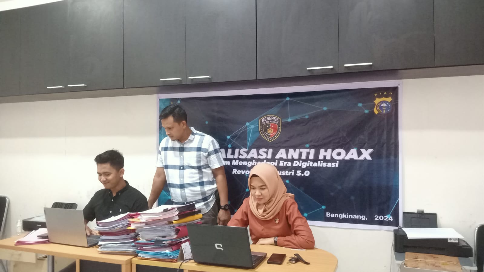 Menjelang Pemilu, Satreskrim Polres Kampar Patroli Siber Antisipasi Berita Hoax